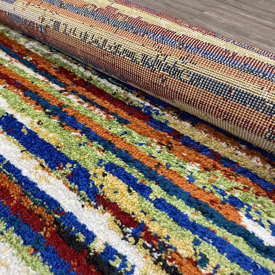 Modern Striped 1499 Multicolor Area Rug