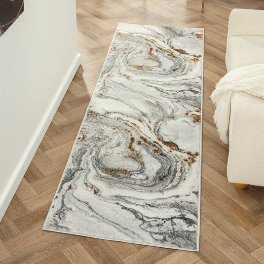 Marble Swirl Abstract 2190 Area Rug