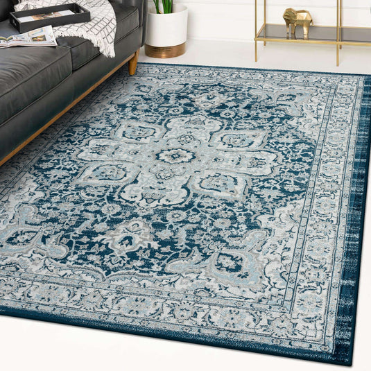 Olimpia 5940 Oriental Floral Area Rug - Modern Area Rugs by Luxe Weavers®