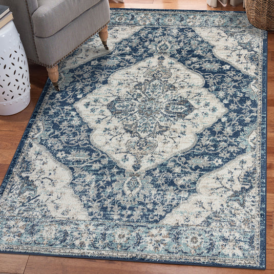 Vintage 8061 Oriental Medallion Area Rug