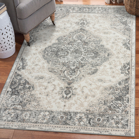 Vintage 8061 Oriental Medallion Area Rug
