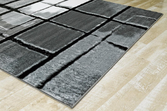 Modern 9031 Geometric Cube Area Rug