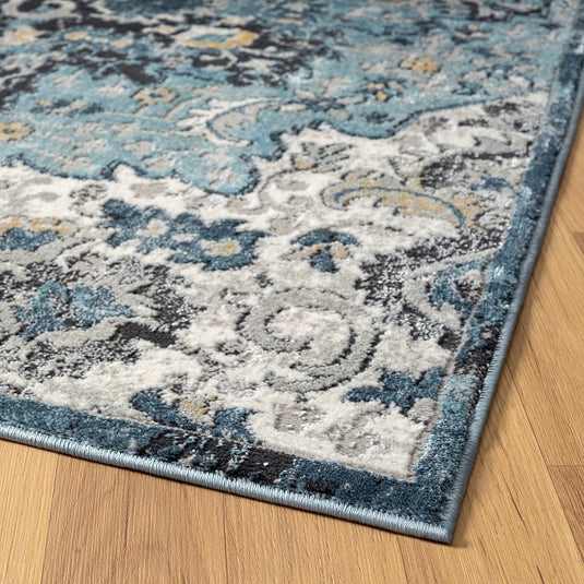 Moroccan-medallion-blue-area-rug