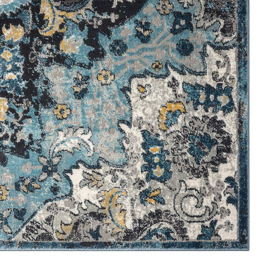 Moroccan-medallion-blue-area-rug