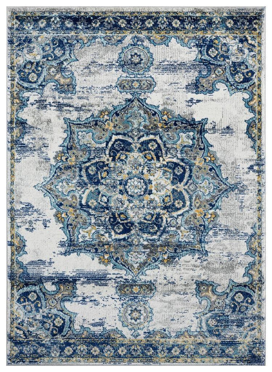 Luxe Weavers Magnolia Collection 2937 Ivory Abstract Area Rug - Luxe Weavers