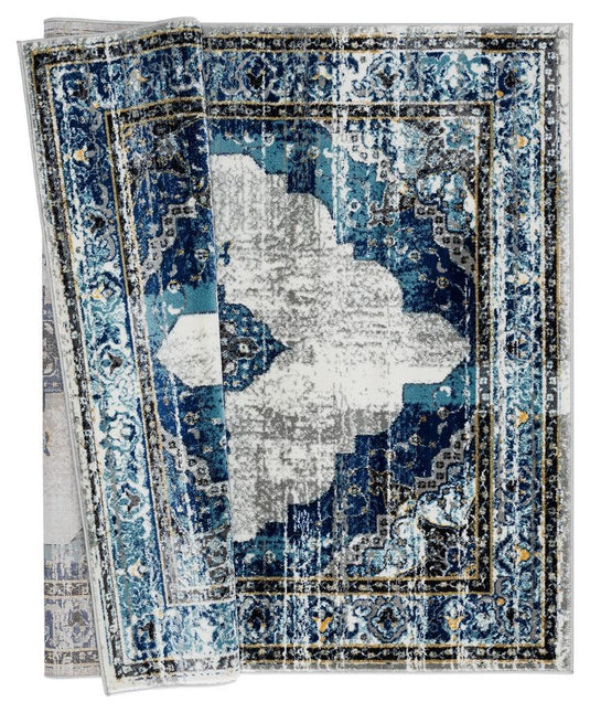 Luxe Weavers Magnolia Collection 7560 Blue Oriental Area Rug - Luxe Weavers