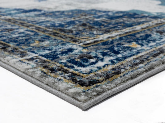 Luxe Weavers Magnolia Collection 7560 Blue Oriental Area Rug - Luxe Weavers