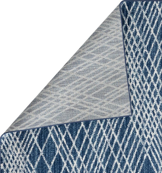 Navy-geometric-rug