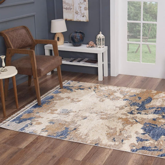 Blue-modern-rug