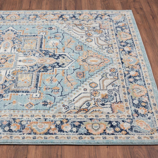 Floral-area-rug-aqua