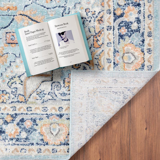 Floral-area-rug-aqua