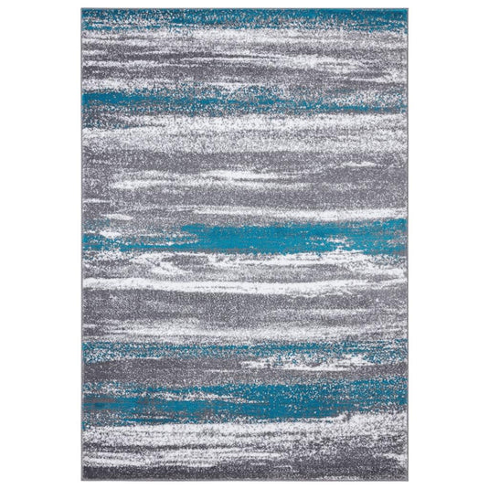 Modern-abstract-area-rug-turquoise