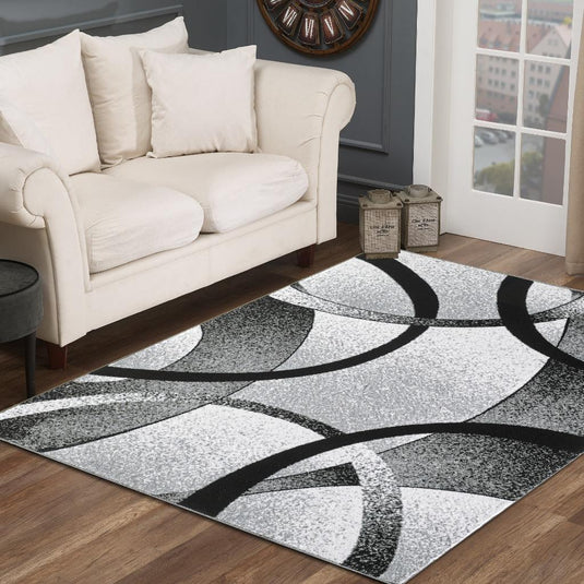 Grey-geometric-rug