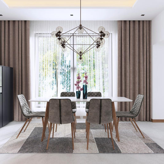 Color Block Geometric Art Deco Area Rug - Modern Area Rugs by Luxe Weavers®