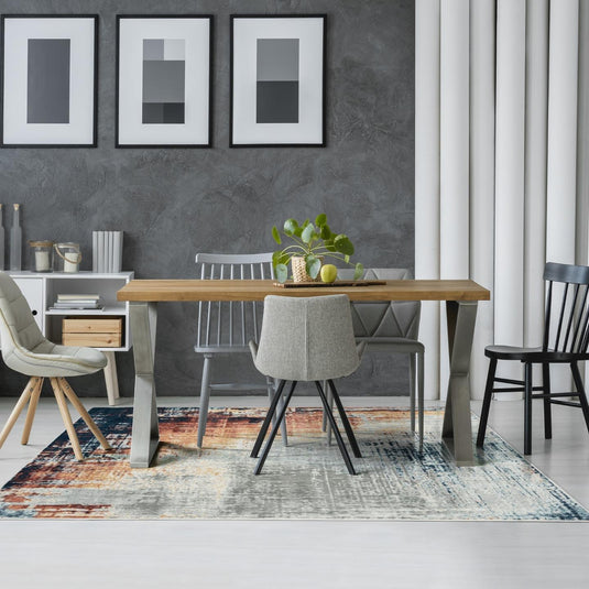 Multi-colored-modern-rug