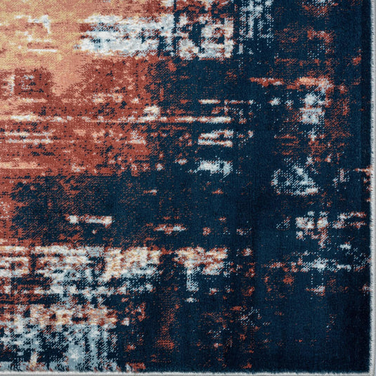 Multi-colored-modern-rug