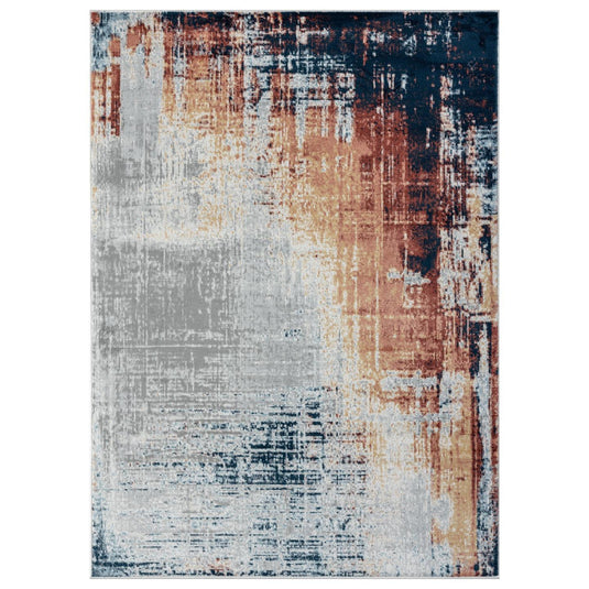 Multi-colored-modern-rug