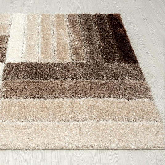 brown-geometric-shag-rug