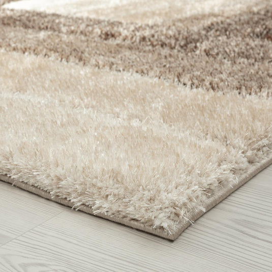 brown-geometric-shag-rug