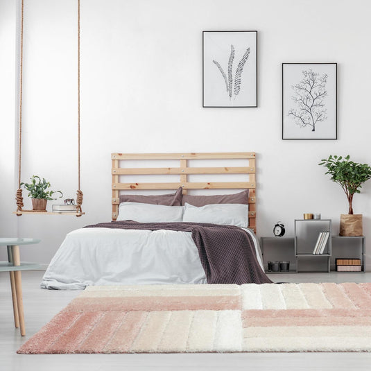 pink-geometric-shag-rug