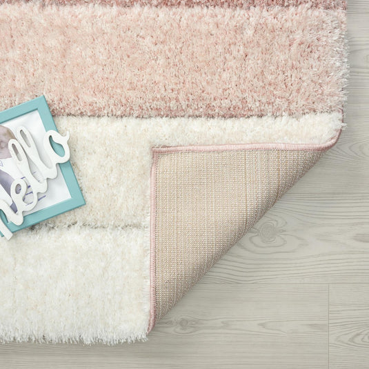 pink-geometric-shag-rug