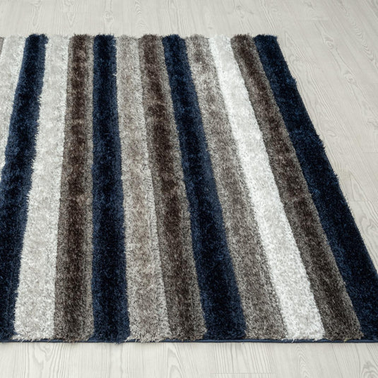 Navy-geometric-shag-rug