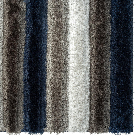 Navy-geometric-shag-rug