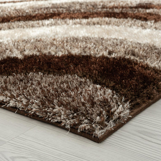 brown-geometric-shag-rug