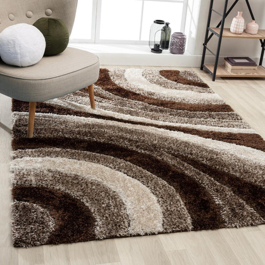 brown-geometric-shag-rug