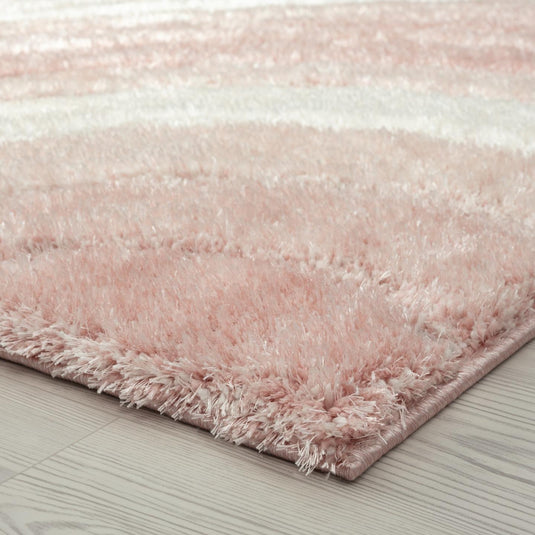 pink-geometric-shag-rug