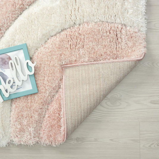 pink-geometric-shag-rug