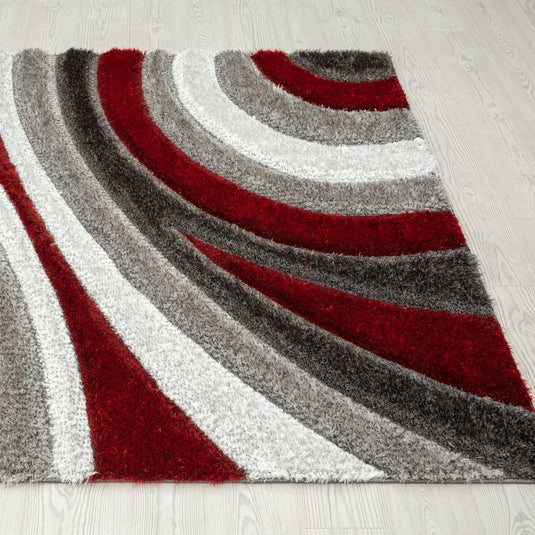 red-geometric-shag-rug