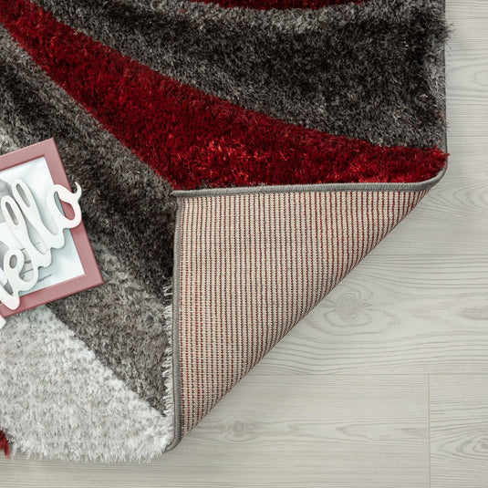 red-geometric-shag-rug