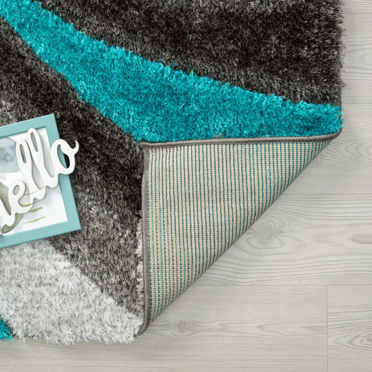 turquoise-geometric-shag-rug