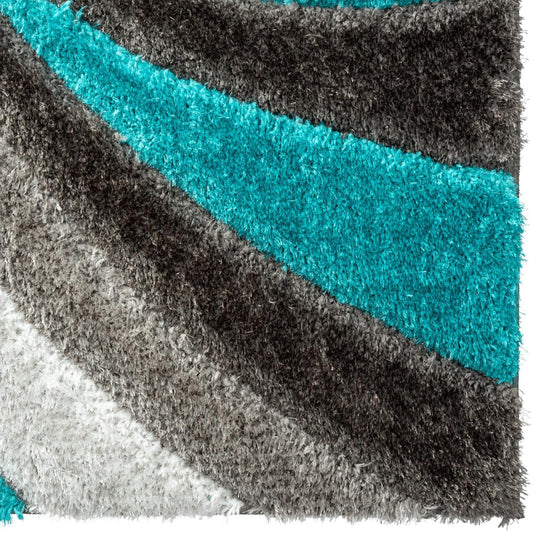 turquoise-geometric-shag-rug