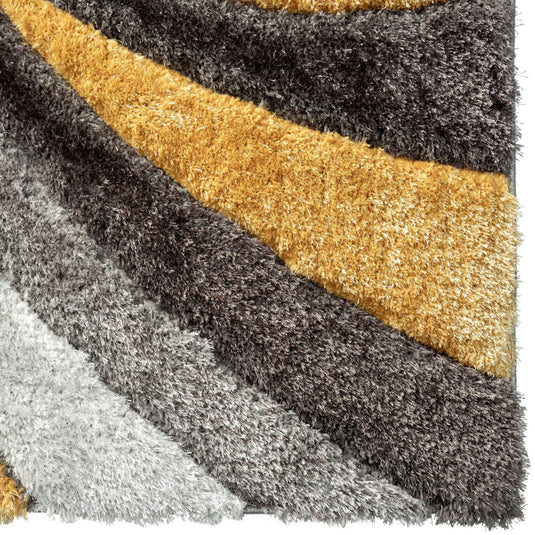 yellow-geometric-shag-rug
