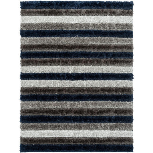 Navy-geometric-shag-rug