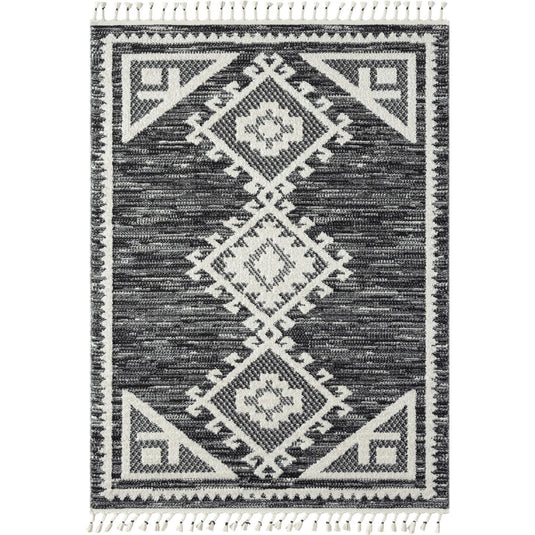 Geometric-area-rug-black