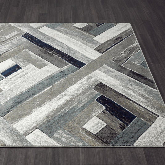 Modern Abstract Wood Carpet Geometric Area Rug - Modern Area Rugs by Luxe Weavers®