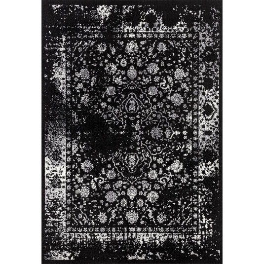 Oriental-Area-Rug-Black
