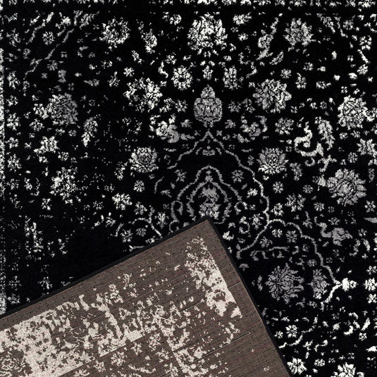 Oriental-Area-Rug-Black
