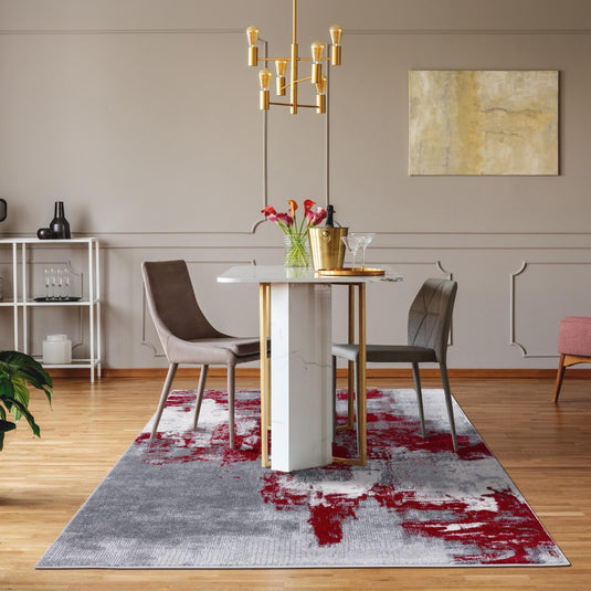 Abstract-Area-Rug-Red