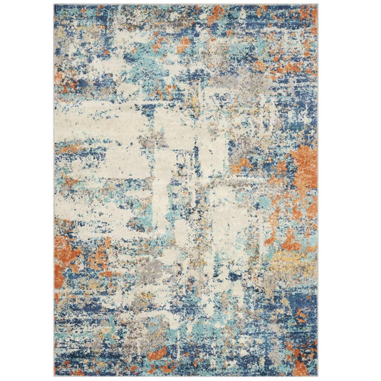 Multicolor Abstract Area Rug