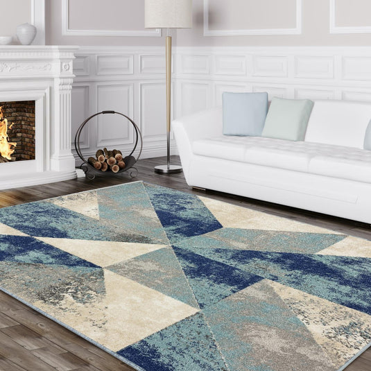 Geometric Abstract Area Rug - Modern Area Rugs by Luxe Weavers®