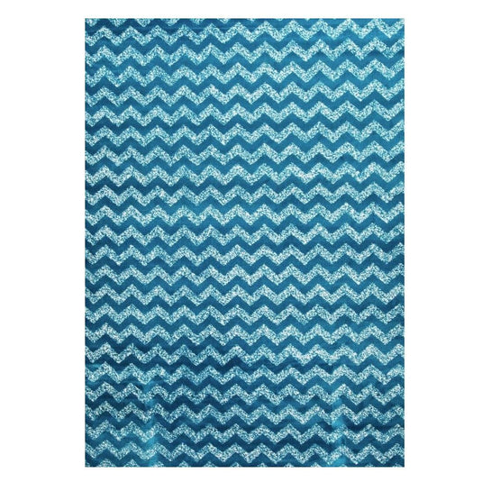 Turquoise-chevron-area-rug