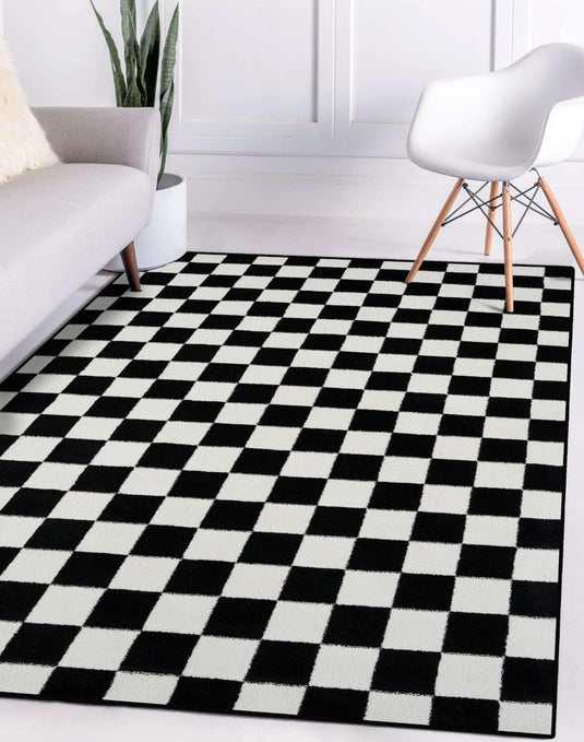 Luxe Weavers Checkered Geometric Area Rug - Modern Area Rugs by Luxe Weavers®