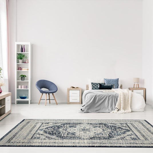 navy-bedroom-moroccan-rug