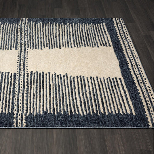 Navy-geometric-rug