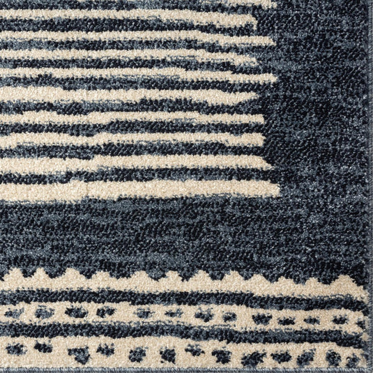 Navy-geometric-rug