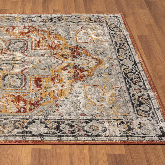 orange-Moroccan-oriental-floral-area-rug